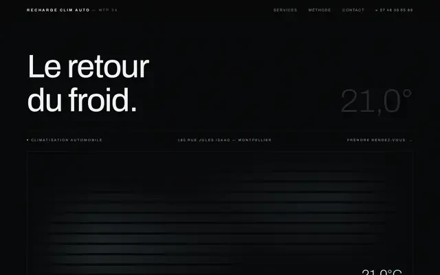 Capture du site Recharge Clim Auto