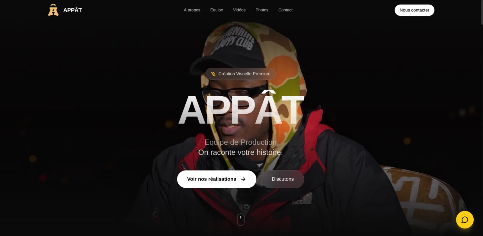Site internet réalisé pour Appât