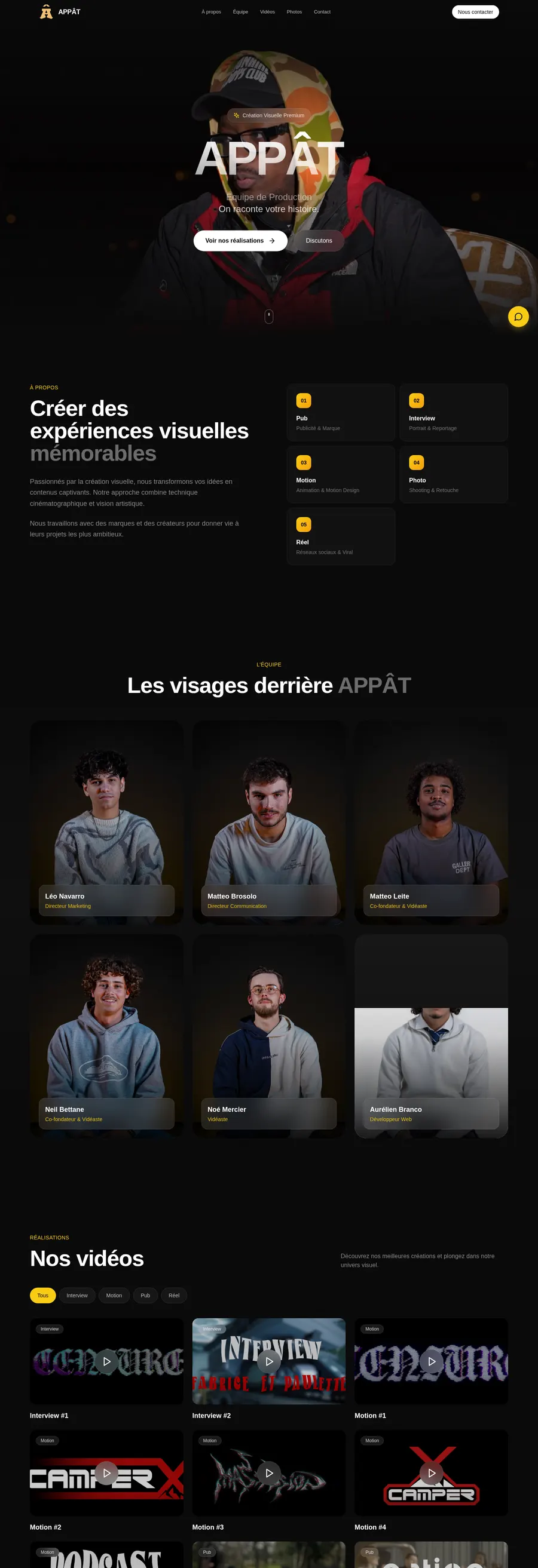 Capture du site Appât