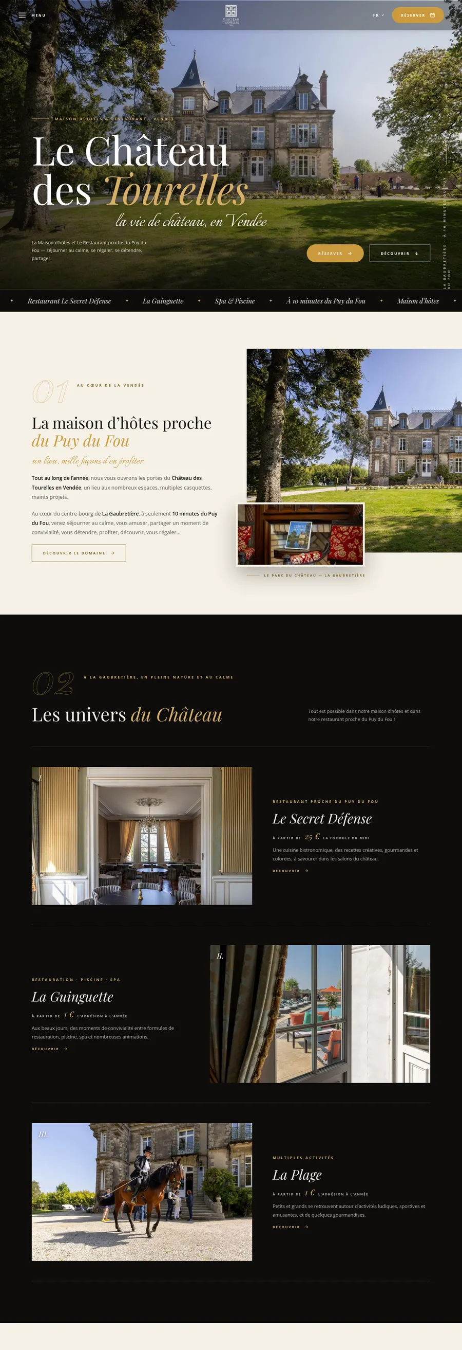 Capture du site Le Château des Tourelles