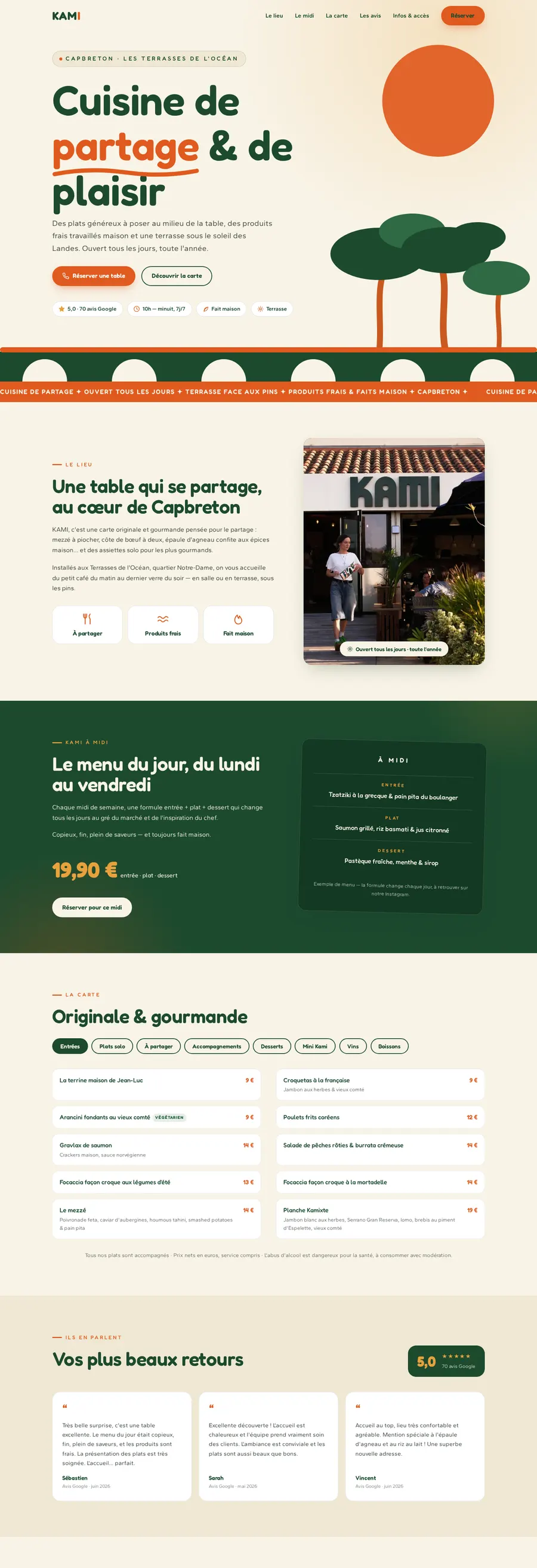Capture du site Kami